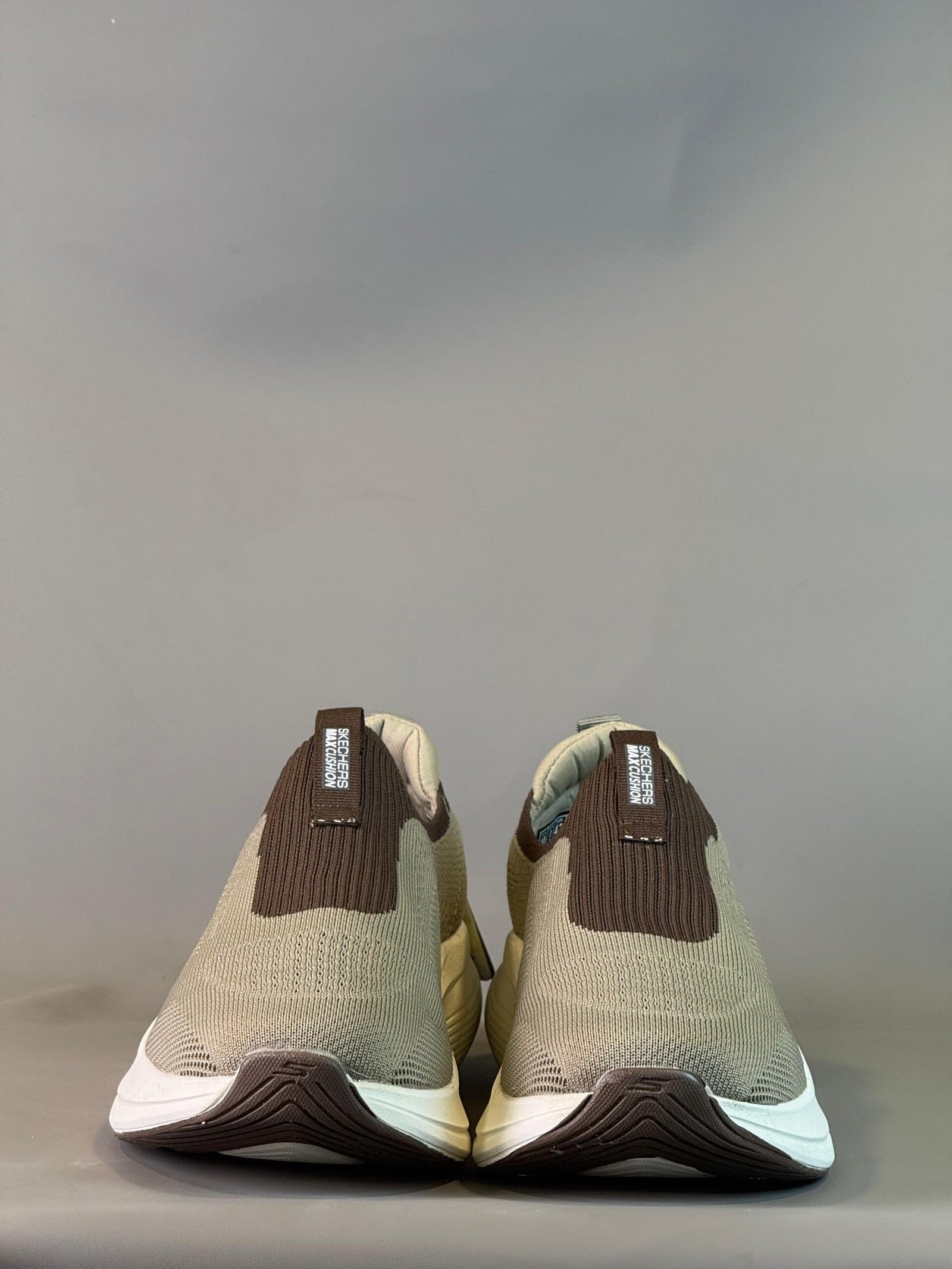 Skechers Max Cushioning Premium Slip-On - Brown & Beige - Image 2