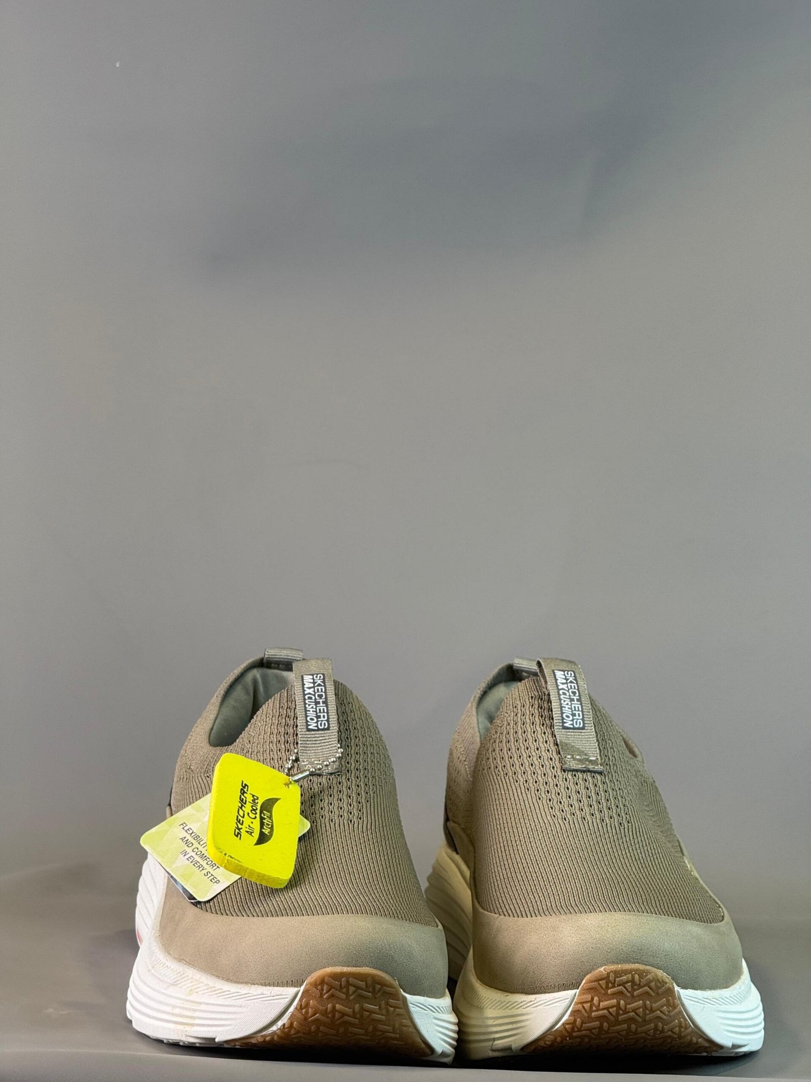 Skechers Max Cushioning Slip-On Sneakers - Olive Green - Image 3